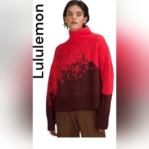 LULULEMON Ombre Knit Textured Turtleneck